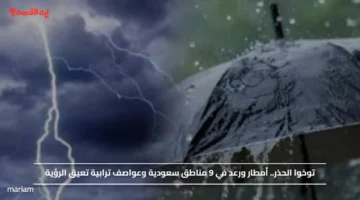 توخوا الحذر.. أمطار ورعد في 9 مناطق سعودية وعواصف ترابية تعيق الرؤية